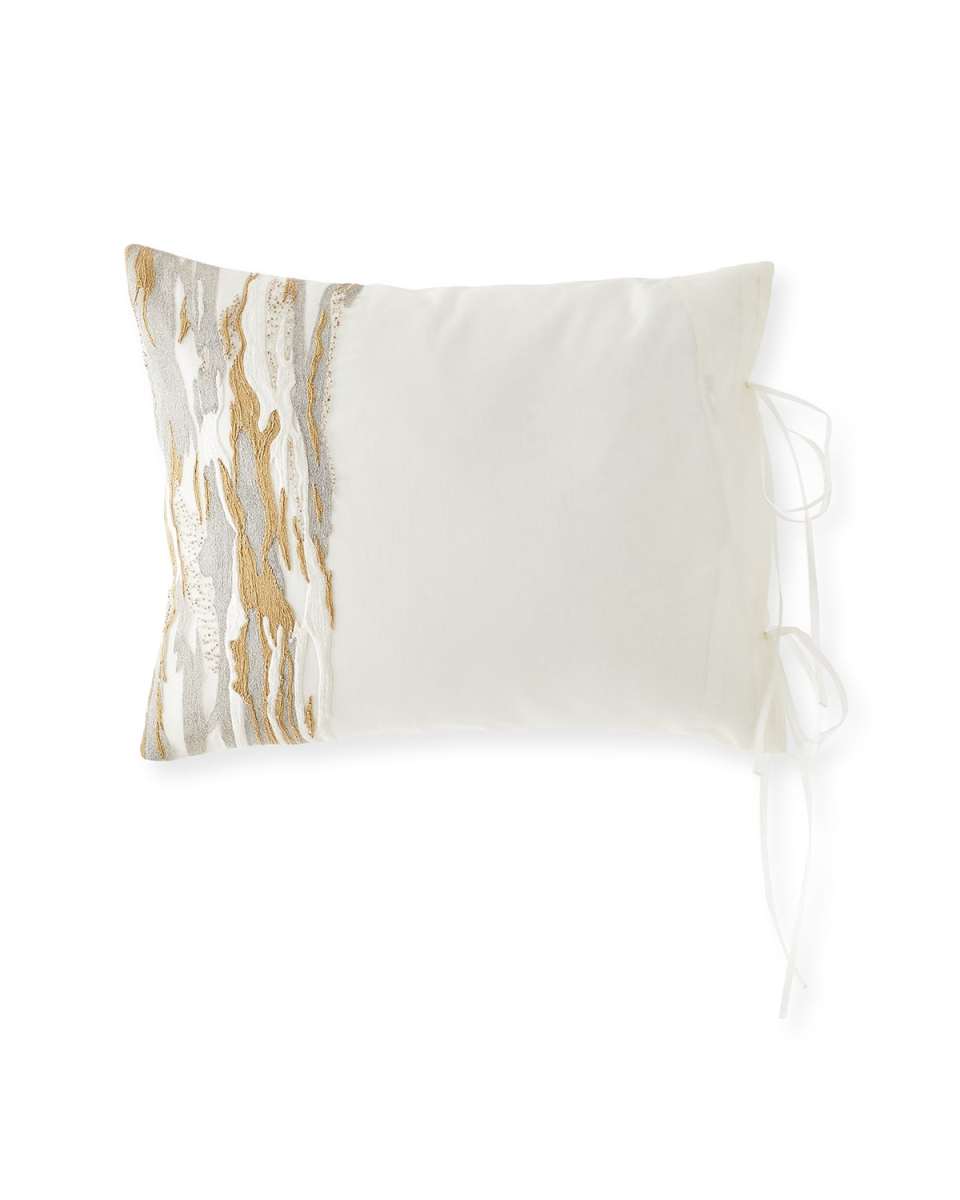 Seduction 16" x 20" Embroidered And Beaded Decorative Pillow